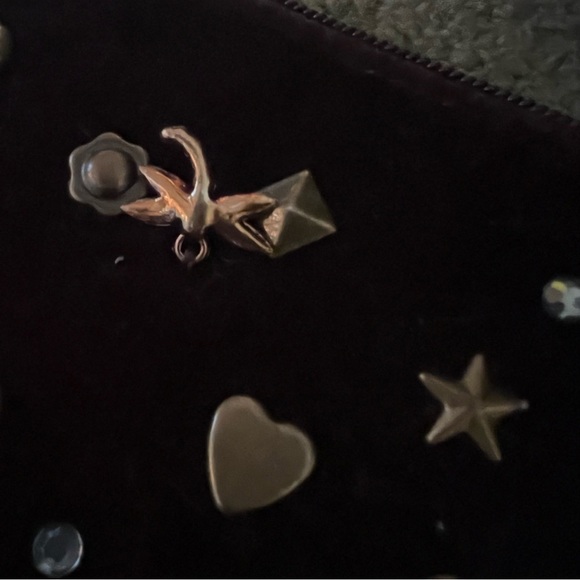 Capelli Brown Shoulder Bag with Jewels and Charms - Picture 13 of 14